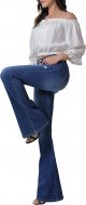 Bell Bottom Jeans for Women High Waisted Flare Jeans with Classic Wide Leg Ripped Denim Pants